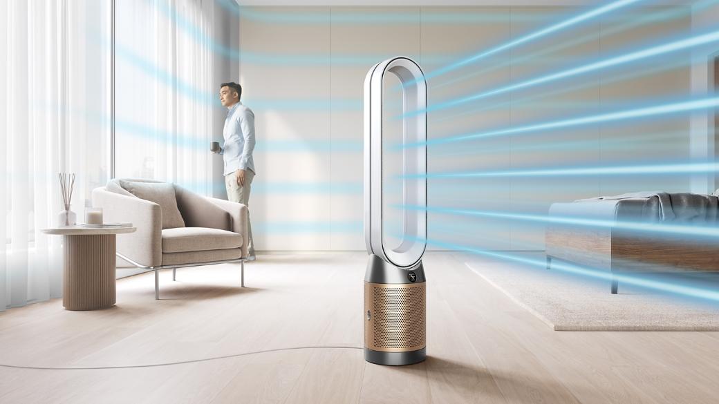 Dyson PC2 De-NOx Purifier Cool TP12, White/Gold, HEPA H13 Filter