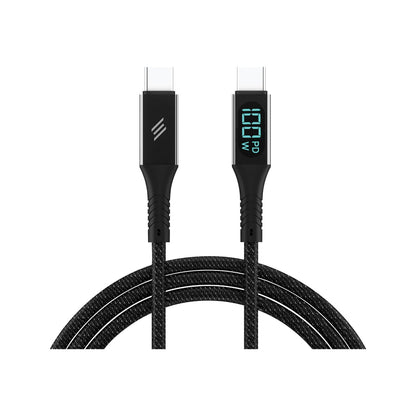 Smartix USB-C to USB-C 2M Fast Charging Cable-100W PD for USB-C, Black