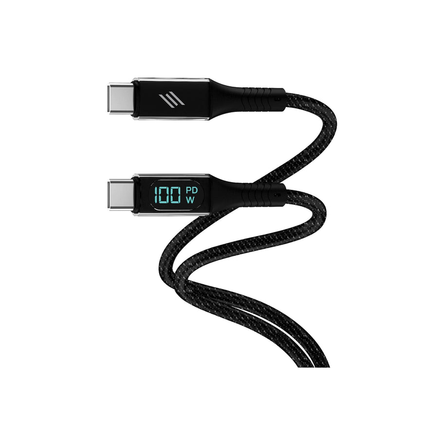Smartix USB-C to USB-C 2M Fast Charging Cable-100W PD for USB-C, Black