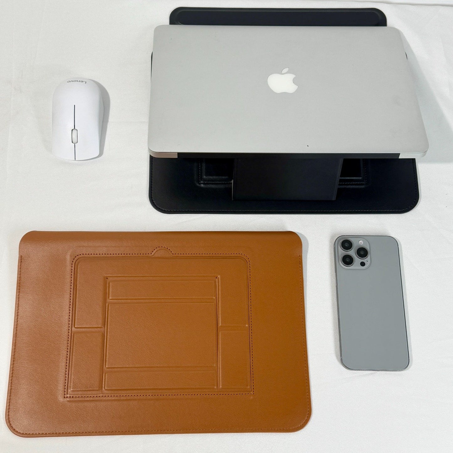 Infinyty Eleve Leather MacBook Case, Brown