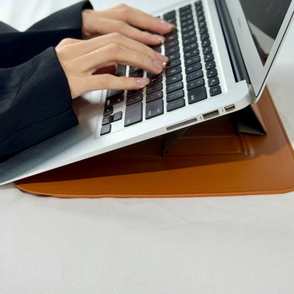 Infinyty Eleve Leather MacBook Case, Brown