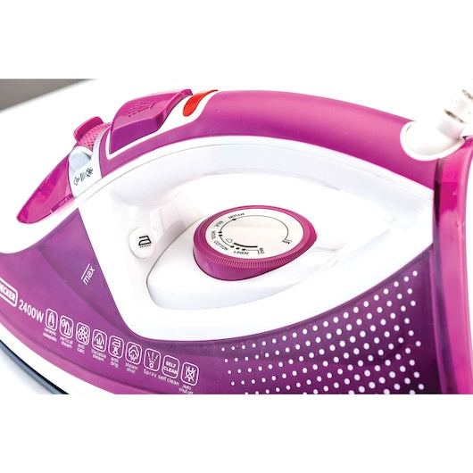 Black + Decker MPP+ Steam Iron with Auto Shutoff and Ceramic Soleplate, 2400W, X2450-B5