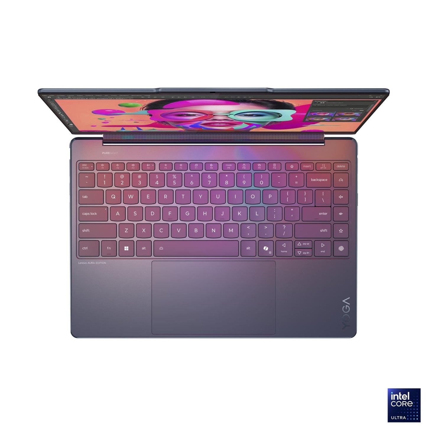 Lenovo Yoga 9 2-in-1 Aura Edition Copilot+ PC 14ILL10 32GB RAM, 1TB SSD, Intel Core Ultra 7-258V, 14-inch 2.8K OLED Touch display, Cosmic Blue, 83LC003VAX