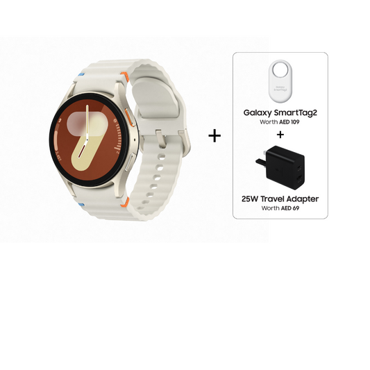 Pre-Order Samsung Galaxy Watch7 40mm BT - Cream+Smarttag2+25W Travel Adaptor
