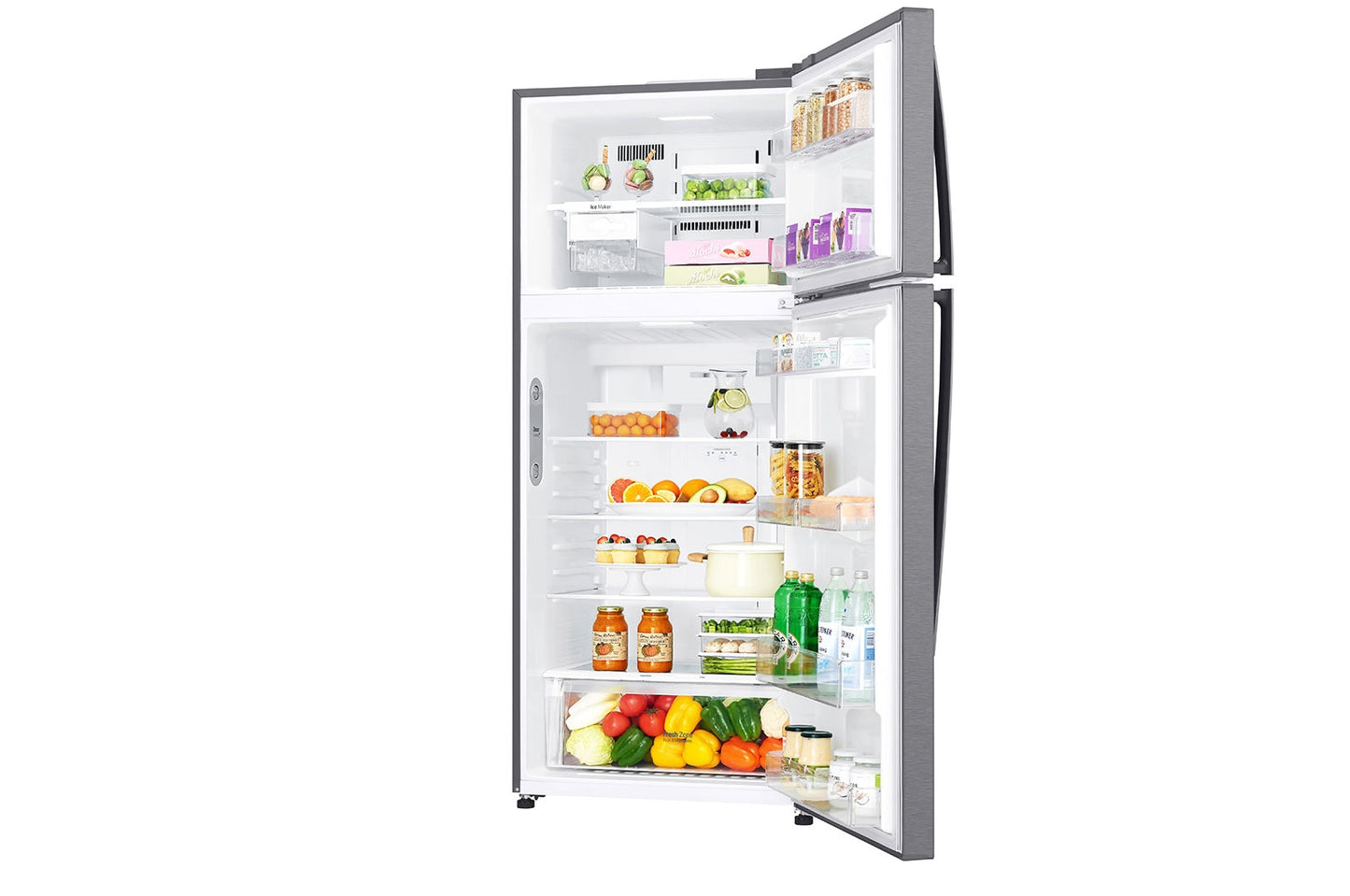 LG Top Mount Refrigerator, Smart Inverter Compressor, Dark Graphite Color LTC752HQCM