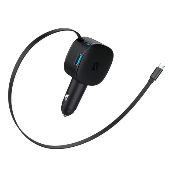 MYX PRO ZIPVOLT 78W RECT 3IN1 CAR CHR BLK
