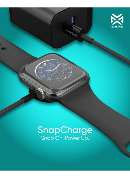 MYX PRO SNAP CHARGE WATCH CHARGER (1.2M) BLK