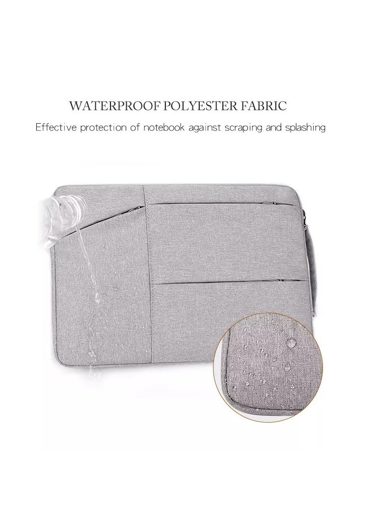 PROTECT Slim Sleeve Laptop Bag, inch, Oxford Material, Grey