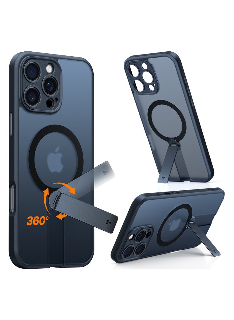 TORRAS Pstand Spin Case for iPhone 16 Pro Max - Black