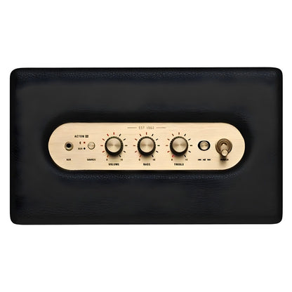 Marshall Acton III — 60W Bluetooth 5.2 Home Speaker, Dynamic Loudness, Bass-Reflex, 3.5mm AUX, Black