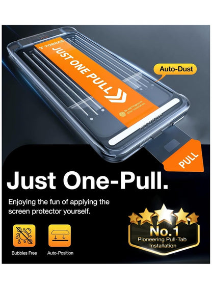 TORRAS Install Master Screen Protector for Samsung Galaxy S25+ - Clear