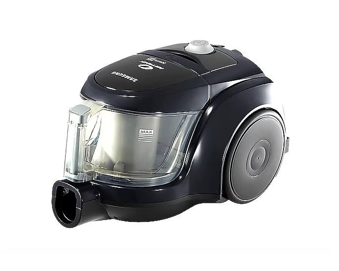 Samsung Canister Bagless 2000W Vacuum Cleaner with CycloneForce, HEPA Filter, Black