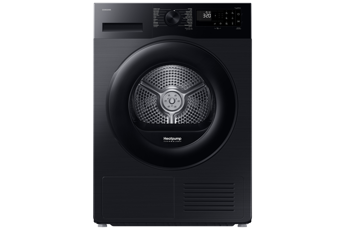Samsung Dryer 9kg Black with A+++ Energy Efficiency DV90CGC2A0ABGU