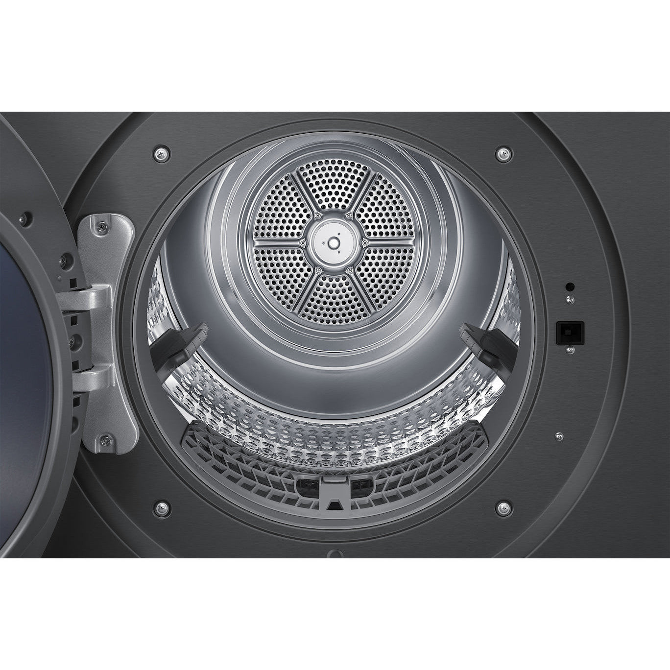 Samsung Bespoke AI Laundry Hybrid Heat Pump Dryer, 17KG, Wi-Fi, Touch Display, Black, DV90F17CDSGU