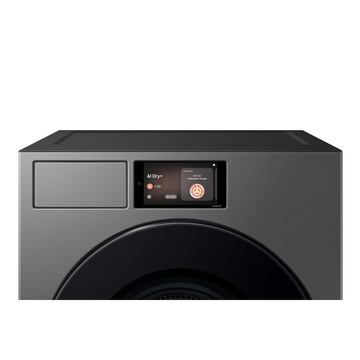 Samsung Bespoke AI Laundry Hybrid Heat Pump Dryer, 17KG, Wi-Fi, Touch Display, Black, DV90F17CDSGU