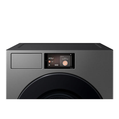 Samsung Bespoke AI Laundry Hybrid Heat Pump Dryer, 17KG, Wi-Fi, Touch Display, Black, DV90F17CDSGU