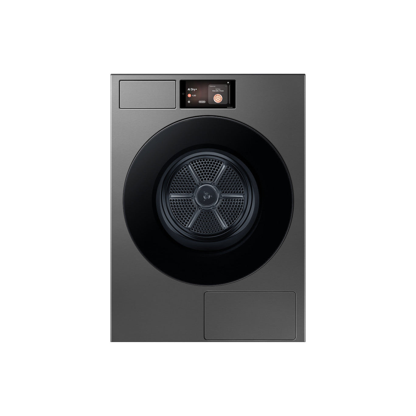 Samsung Bespoke AI Laundry Hybrid Heat Pump Dryer, 17KG, Wi-Fi, Touch Display, Black, DV90F17CDSGU