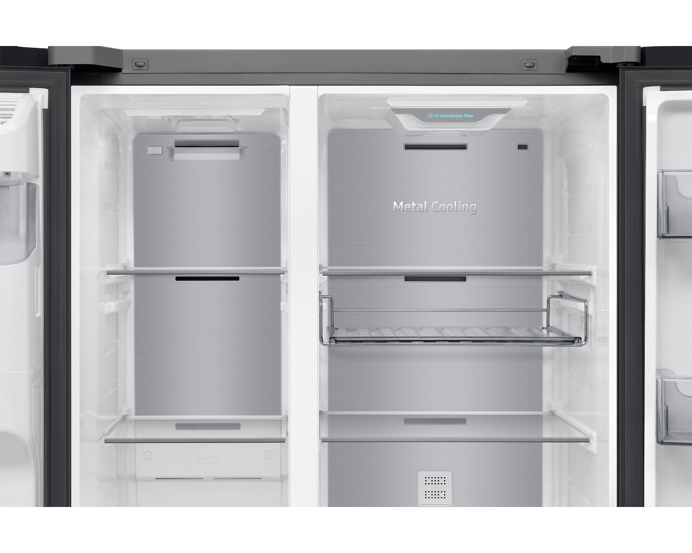 SAMSUNG Bespoke AI Side-by-Side Refrigerator 9" LCD AI Home 615L, RS90F64D1FAE