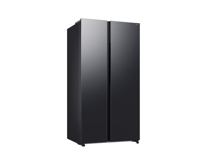 Samsung Bespoke AI Side-by-Side Refrigerator with AI Energy Mode, 655L Capacity, RS70F65Q1FAE, Black