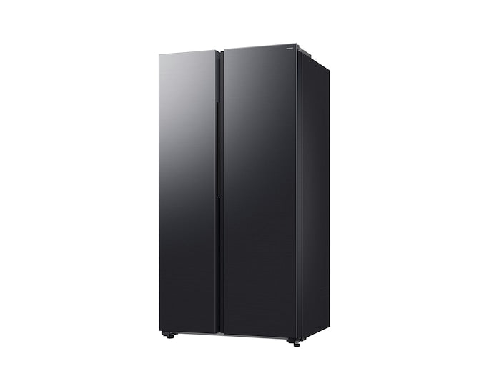 Samsung Bespoke AI Side-by-Side Refrigerator with AI Energy Mode, 655L Capacity, RS70F65Q1FAE, Black