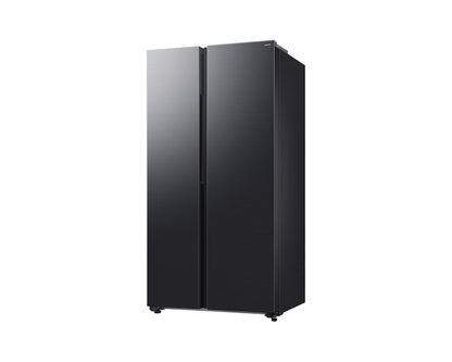 Samsung Bespoke AI Side-by-Side Refrigerator with AI Energy Mode, 655L Capacity, RS70F65Q1FAE, Black