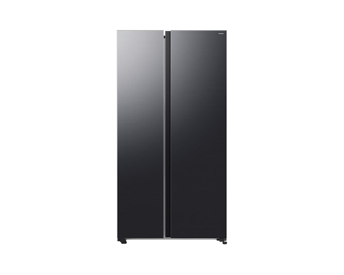 Samsung Bespoke AI Side-by-Side Refrigerator with AI Energy Mode, 655L Capacity, RS70F65Q1FAE, Black