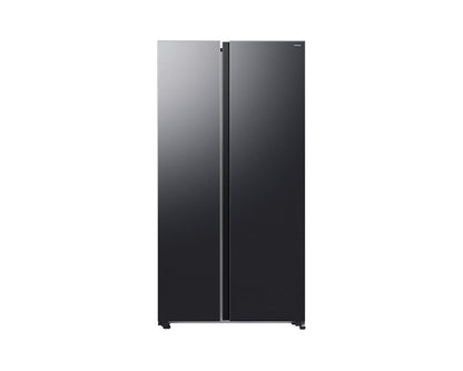 Samsung Bespoke AI Side-by-Side Refrigerator with AI Energy Mode, 655L Capacity, RS70F65Q1FAE, Black