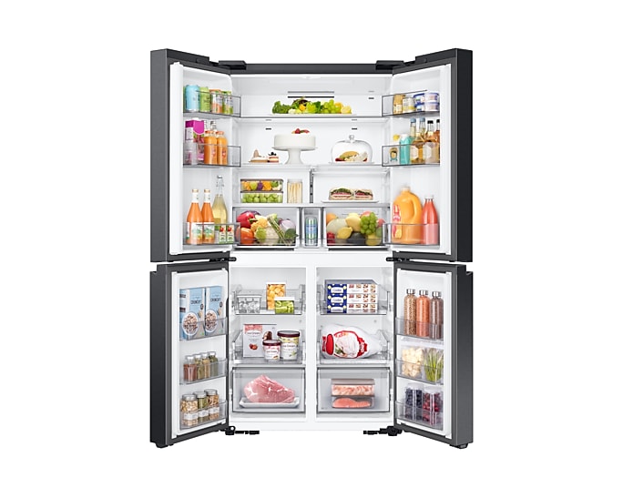 Samsung Bespoke T Style French Door Refrigerator, 602L, Black, RF65DG90BEB1AE