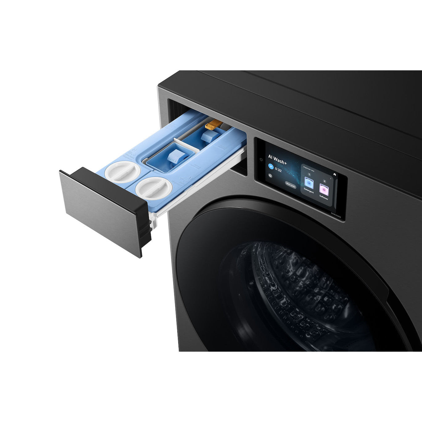 Samsung Bespoke AI Front Load Washing Machine, 26KG, 1100 RPM, Silver, WF90F26ADSGU