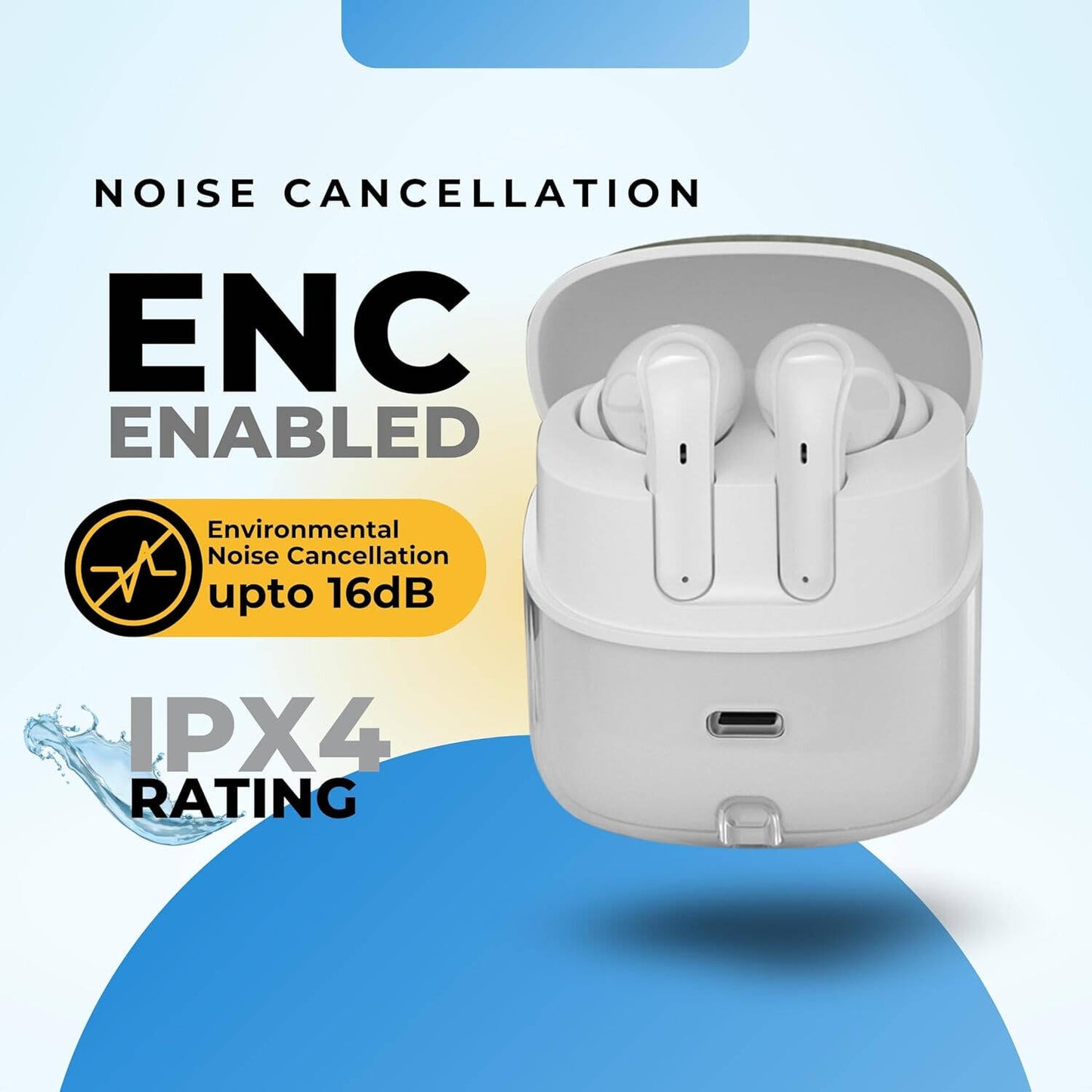 GRABIT GTUNES-GROOVE TWS WITH S TWS WHT