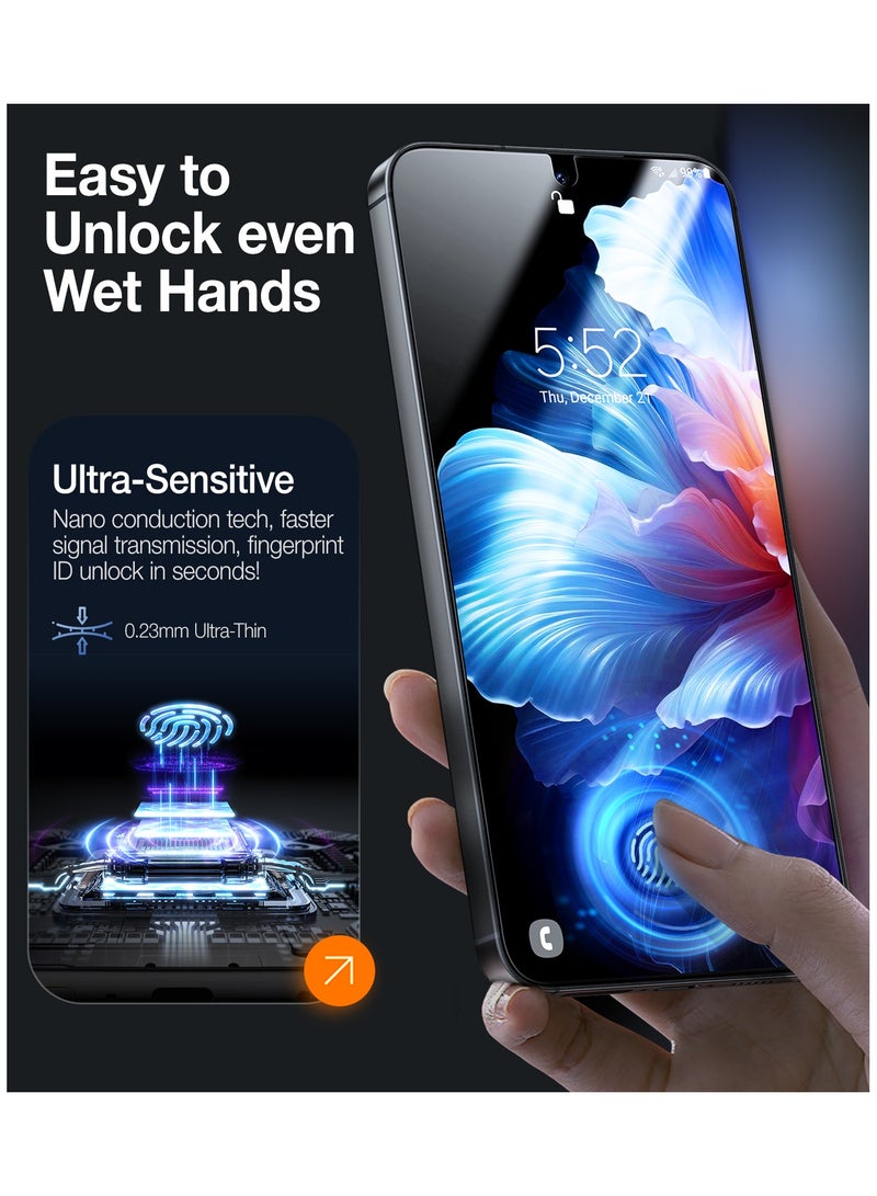 TORRAS Install Master Screen Protector for Samsung Galaxy S24 - Clear