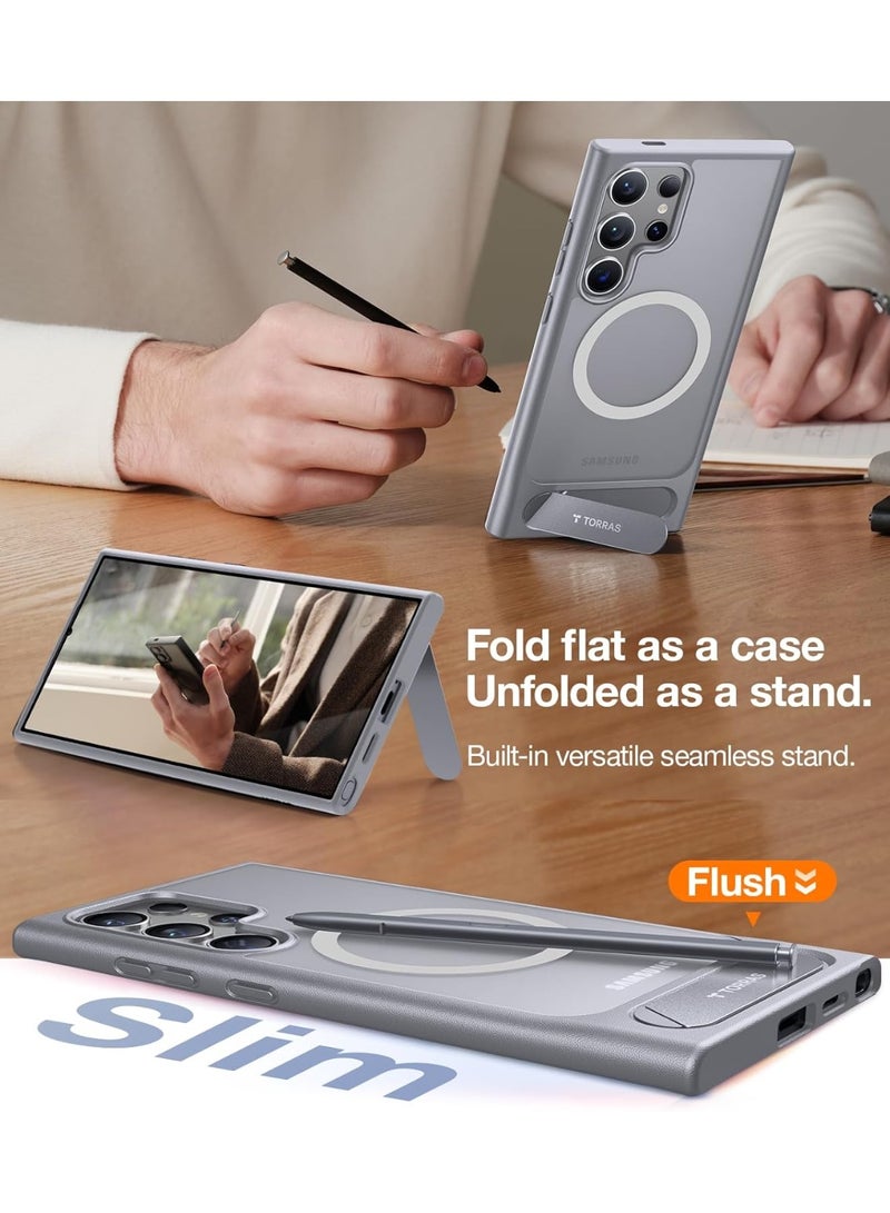 TORRAS UPRO Pstand Case for Samsung Galaxy S24 Ultra - Grey