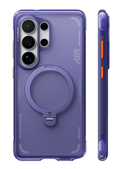TORRAS Ostand Spin Air Case for Samsung Galaxy S26 - Dark Purple