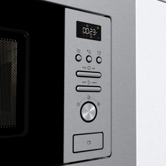 GORENJE BUILT-IN MICROWAVE WITH GRILL, 20 Liters,38.5 Width, STAINLESS STEEL – BM201AG1X