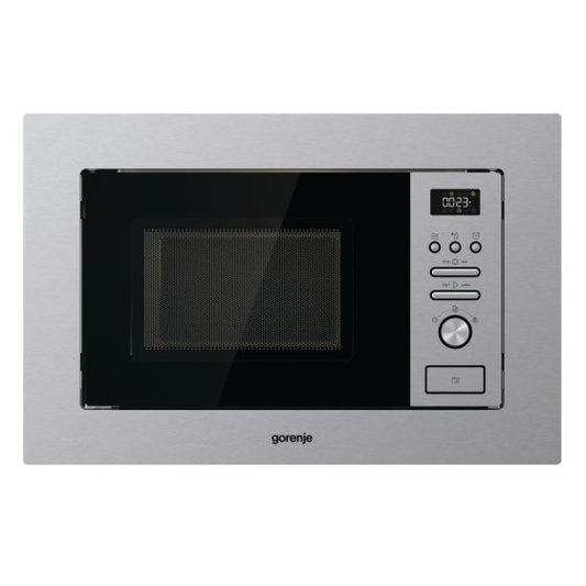 GORENJE BUILT-IN MICROWAVE WITH GRILL, 20 Liters,38.5 Width, STAINLESS STEEL – BM201AG1X
