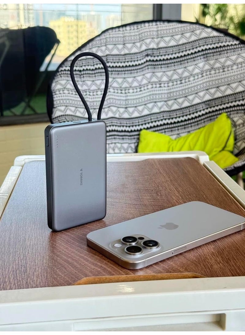 TORRAS PebbleLink 10000mAh Power Bank - Grey