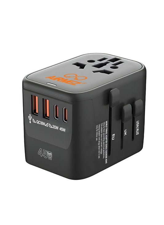 Airmez 45W Universal Travel Power Adapter - Black