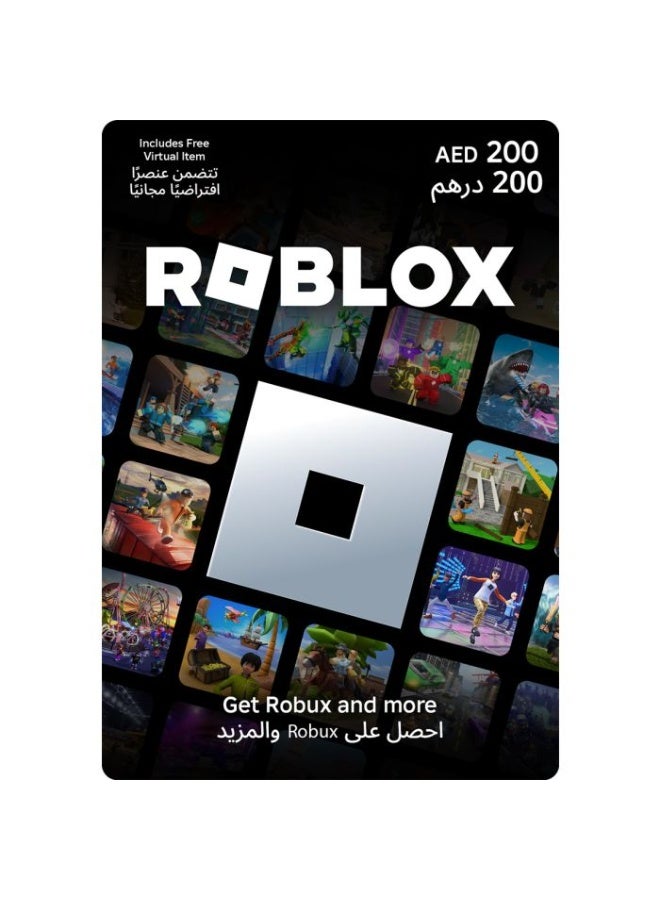 EPAY ROBLOX GIFT CARD DIGITAL CODE 200 AED AE