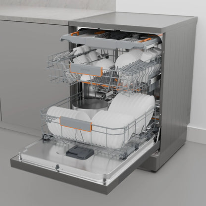 Gorenje 16 Place Settings Dishwasher, 60cm, Wi-Fi, Grey, GS673B90X