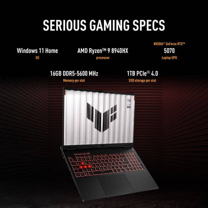 Asus FA608PP-G1S161W Gaming Laptop AMD Ryzen 9 8940HX 16GB RAM 1TB SSD NVIDIA RTX 5070