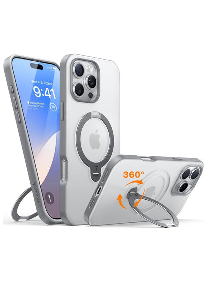 TORRAS UPRO Ostand Case for iPhone 16 Pro - Titanium Grey