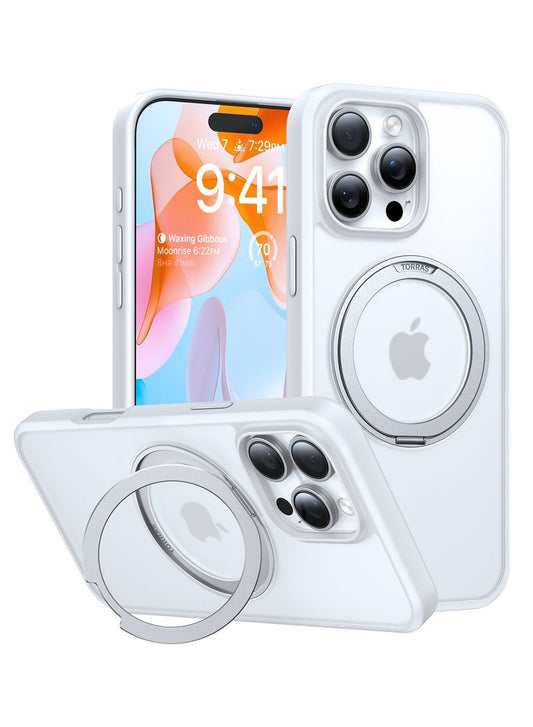 TORRAS Ostand Case for iPhone 16 Pro Max - White