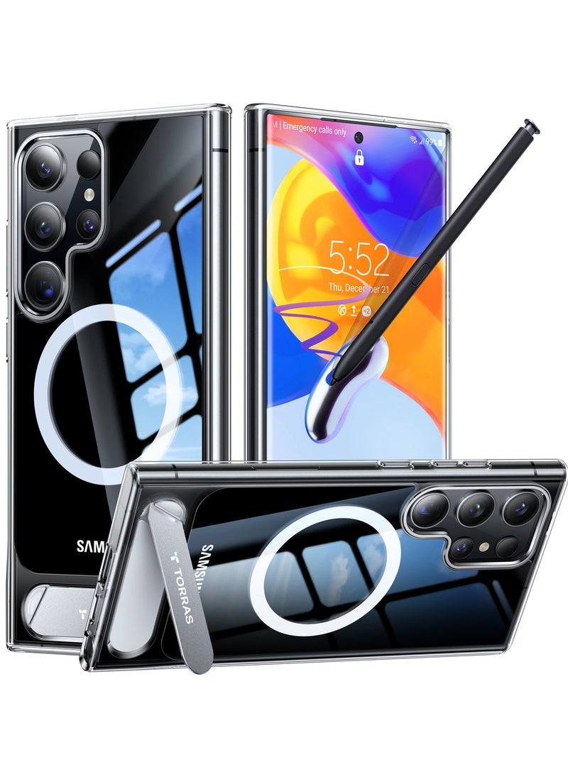 TORRAS UPRO Pstand Case for Samsung Galaxy S24 Ultra - Clear