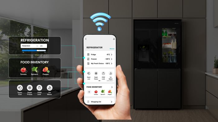 HISENSE Four Door French Smart Refrigerator, 607 L, Grey, RQ9P780TTB1