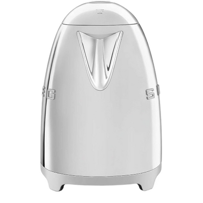 Smeg Klf03SSUK, 50'S Retro Style Kettle, 1.7 L Capacity With Water Level Indicator, 360 Swivel Base, Anti-Slip Feet, Soft Opening Lid, Stainless Steel, Chrome