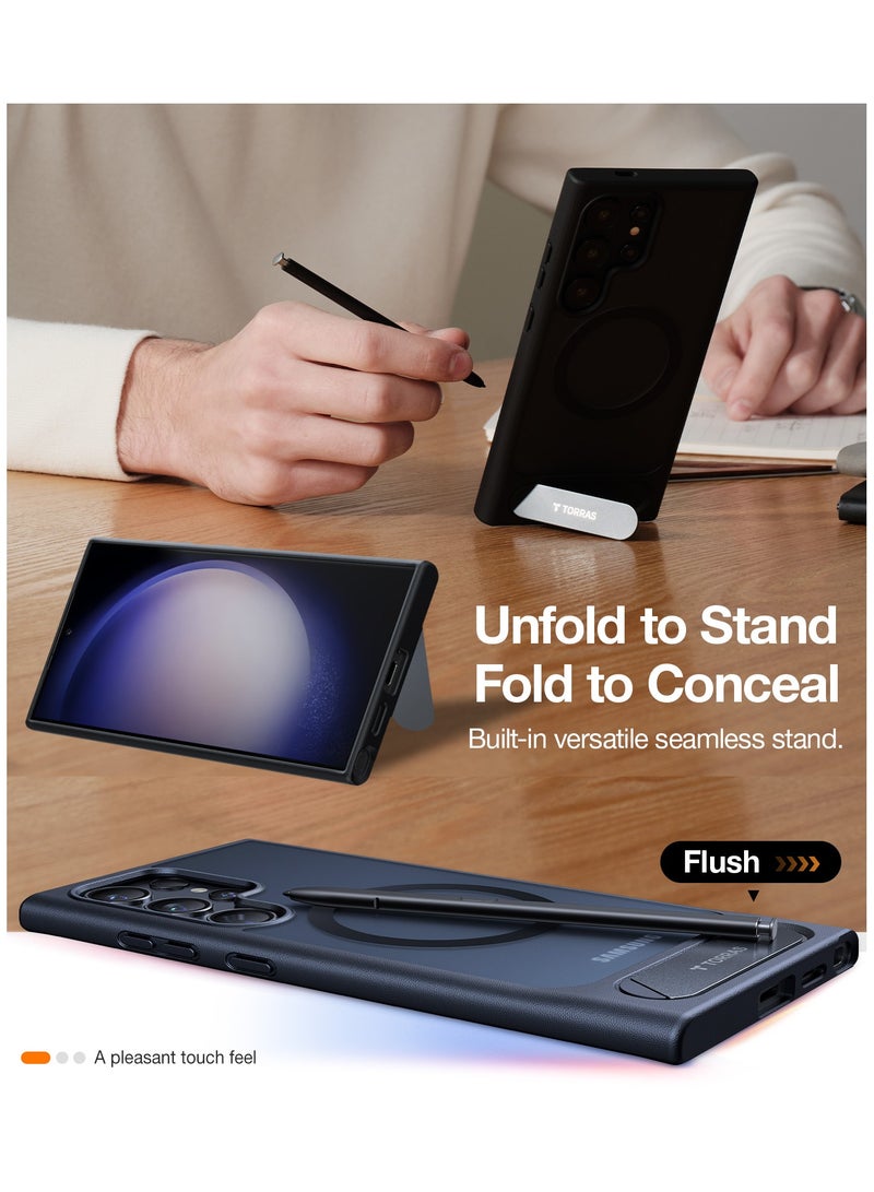 TORRAS UPRO Pstand Case for Samsung Galaxy S24 Ultra - Black