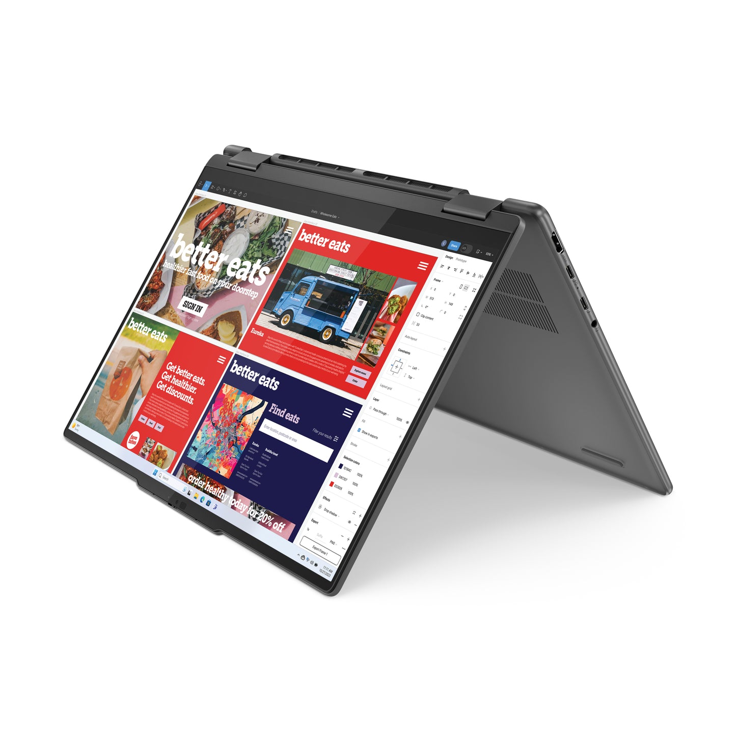 Lenovo Yoga 7 2-in-1 Intel Core Ultra 7 155H Hybrid (2-in-1) 35.6 cm (14") Touchscreen WUXGA 16 GB LPDDR5x-SDRAM 1 TB SSD Wi-Fi 6E (802.11ax) Windows 11 Home Grey