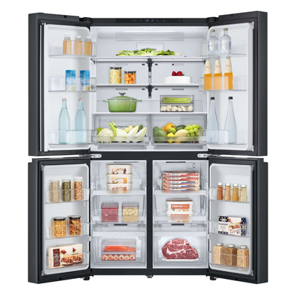 LG Side by Side Refrigerator GR-B34FFCDB, Steel Black,4 Door 601 L