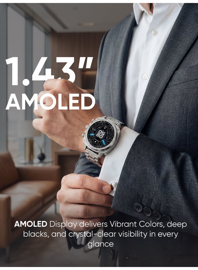MYX Pro Strive MT68 Smartwatch – AMOLED Display, Bluetooth Calling & 100+ Sports Modes