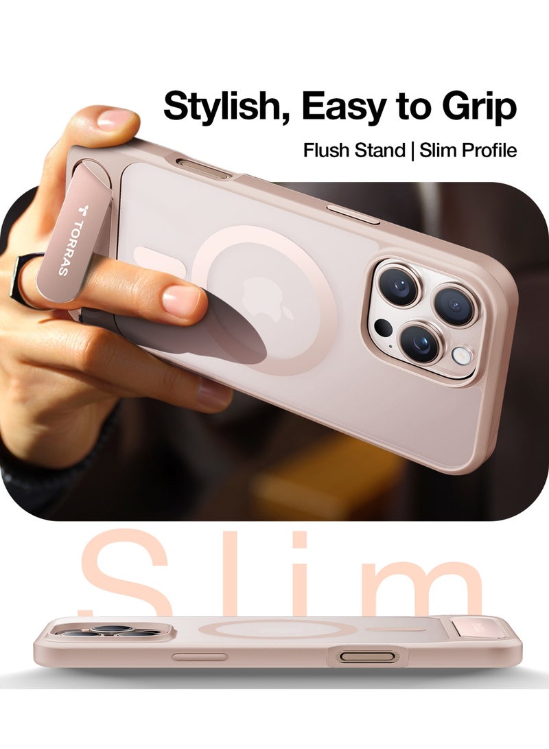 TORRAS Pstand Case for iPhone 16 Pro Max - Desert Gold